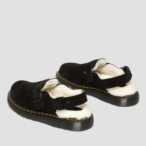 Viral Dr Martens Jorge Made In England Shearling
Slingback Mule in Black - Picture 2 of 4